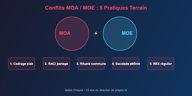 Gestion des conflits entre équipes MOA et MOE : pratiques terrain 1 5 pratiques terrain pour resoudre les conflits MOA MOE