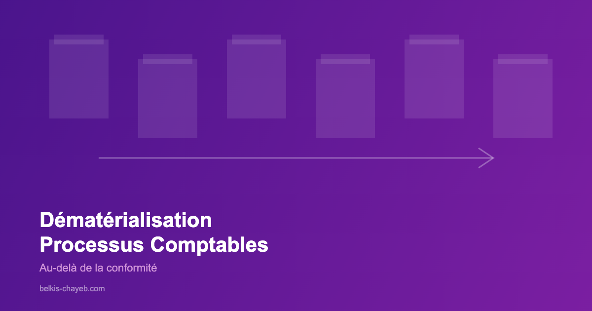 Dématérialisation processus comptables - transformation digitale finance