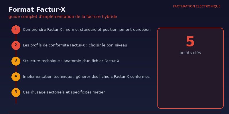 Format Factur-X : guide complet d'implémentation de la facture hybride 1 Format Factur-X - infographie