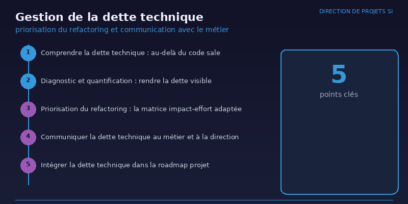 Gestion de la dette technique : priorisation du refactoring et communication avec le métier