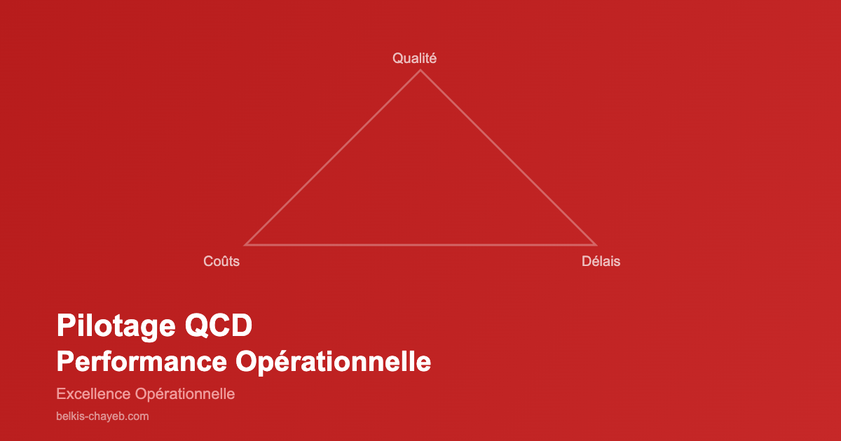 Pilotage en QCD : le triangle de la performance opérationnelle revisité 1 Pilotage QCD performance opérationnelle - triangle qualité coûts délais