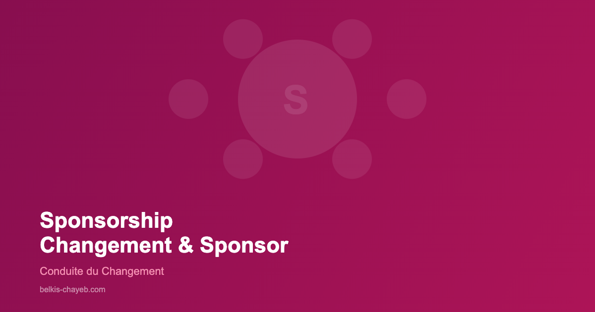 Sponsorship changement sponsor projet - leadership transformation